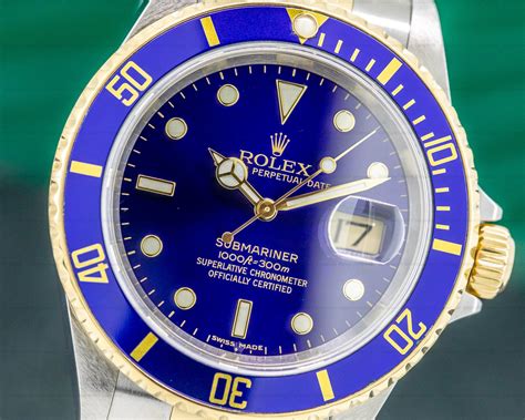 rolex blue dial submariner.